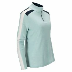 Amundsen Sports 5mila Half Zip Womens (Ocean Spray) 7 Amundsen Sports 5mila Half Zip Womens (Ocean Spray) -vinter klær Salg Amundsen Sports 5mila Half Zip Womens Ocean Spray 4