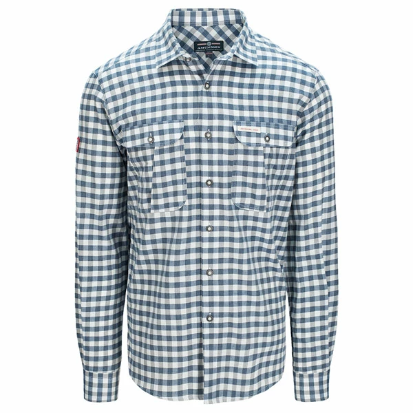 Amundsen Sports Amundsen Flannel Shirt Mens (Chequered Blue) 1 Amundsen Sports Amundsen Flannel Shirt Mens (Chequered Blue)
