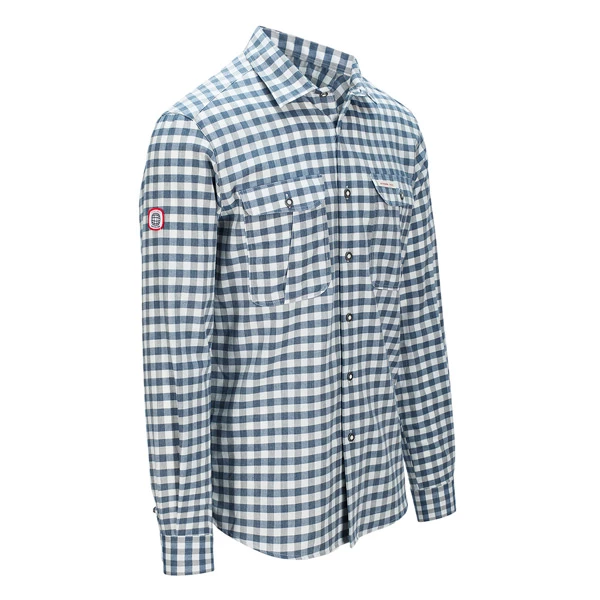 Amundsen Sports Amundsen Flannel Shirt Mens (Chequered Blue) 2 Amundsen Sports Amundsen Flannel Shirt Mens (Chequered Blue) - Bilde 2