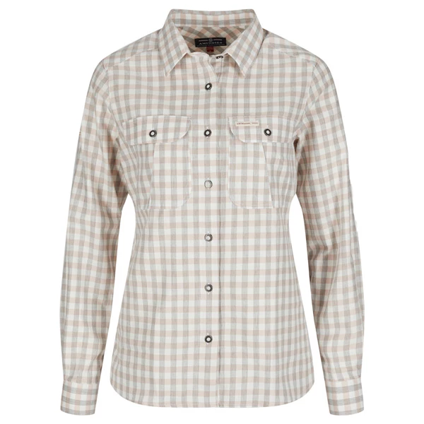 Amundsen Sports Flannel Shirt Womens (Chequered Peony) 1 Amundsen Sports Flannel Shirt Womens (Chequered Peony)