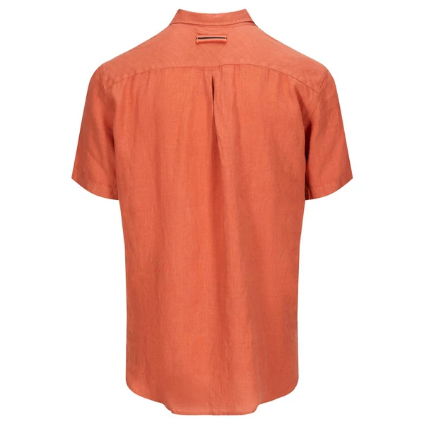 Amundsen Sports Safari Linen SS G. Dyed Mens (Tangerine) 4 Amundsen Sports Safari Linen SS G. Dyed Mens (Tangerine) - Bilde 4