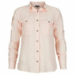 Amundsen Sports Safari Linen Shirt G. Dyed Womens (Blush Pink)
