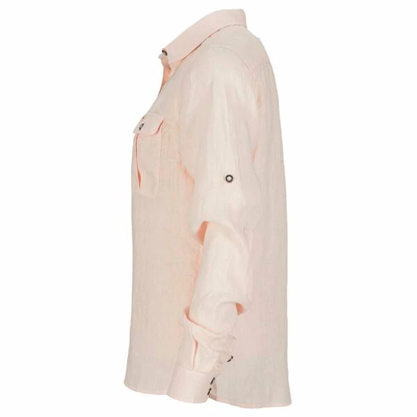Amundsen Sports Safari Linen Shirt G. Dyed Womens (Blush Pink) 4 Amundsen Sports Safari Linen Shirt G. Dyed Womens (Blush Pink) - Bilde 4