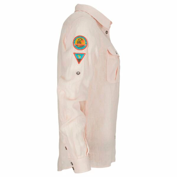 Amundsen Sports Safari Linen Shirt G. Dyed Womens (Blush Pink) 2 Amundsen Sports Safari Linen Shirt G. Dyed Womens (Blush Pink) - Bilde 2
