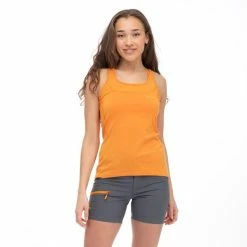 Bergans Cecilie Active Wool Singlet (Cloudberry Yellow/Lush Yellow)