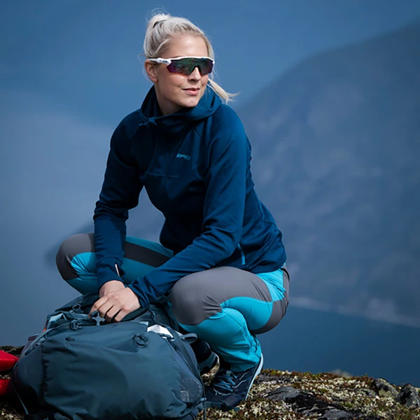 Bergans Cecilie Wool Hood Jacket (Deep Sea Blue) 2 Bergans Cecilie Wool Hood Jacket (Deep Sea Blue) - Bilde 2