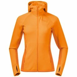 Bergans Cecilie Wool Hood Jkt (Lush Yellow/Cloudberry Yellow)