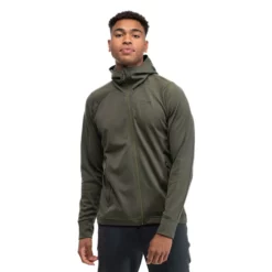 Bergans Ulstein Wool Hood Jacket (Dark Green Mud)