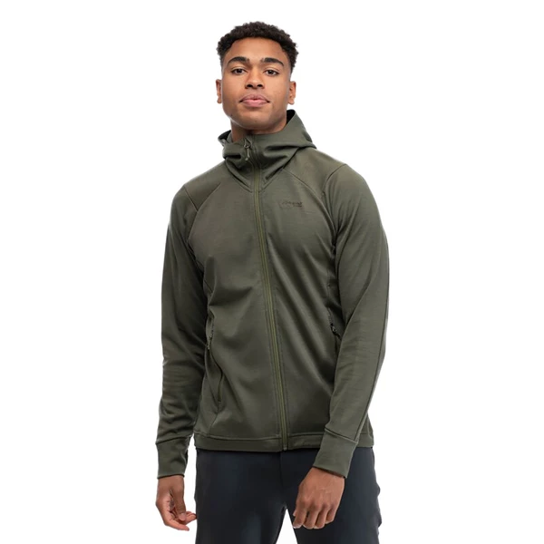 Bergans Ulstein Wool Hood Jacket (Dark Green Mud) 1 Bergans Ulstein Wool Hood Jacket (Dark Green Mud)