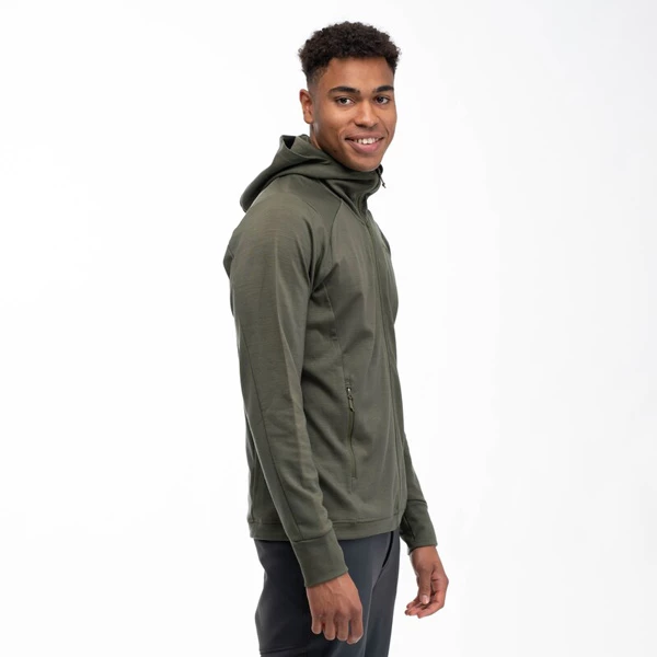 Bergans Ulstein Wool Hood Jacket (Dark Green Mud) 3 Bergans Ulstein Wool Hood Jacket (Dark Green Mud) - Bilde 3