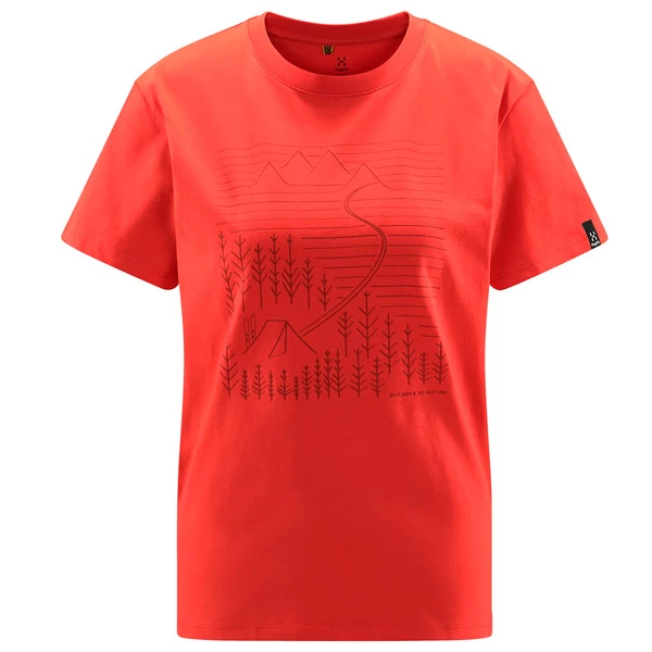 Haglöfs Camp Tee Women (Poppy Red) 1 Haglöfs Camp Tee Women (Poppy Red)