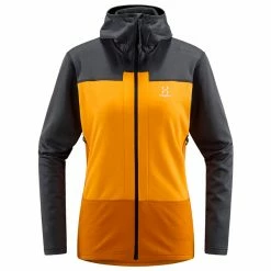 Haglöfs ROC Flash Mid Hood Women (Magnetite/Sunny Yellow)