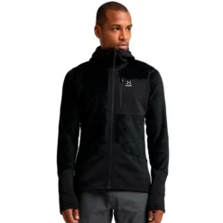 Haglöfs ROC Spitz Mid Hood Men (True Black) 8 Haglöfs ROC Spitz Mid Hood Men (True Black) -vinter klær Salg Haglofs ROC Spitz Mid Hood Men True Black 1