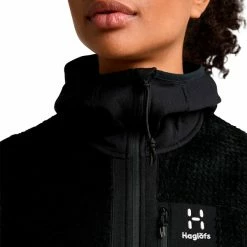 Haglöfs ROC Spitz Mid Hood Women (True Black) 10 Haglöfs ROC Spitz Mid Hood Women (True Black) -vinter klær Salg Haglofs ROC Spitz Mid Hood Women True Black4