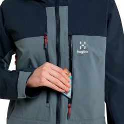 Haglöfs Roc Sight Softshell Jacket Women (Steel Blue/Tarn Blue) 8 Haglöfs Roc Sight Softshell Jacket Women (Steel Blue/Tarn Blue) -vinter klær Salg Haglofs Roc Sight Softshell Jacket Women Steel Blue Tarn Blue 3