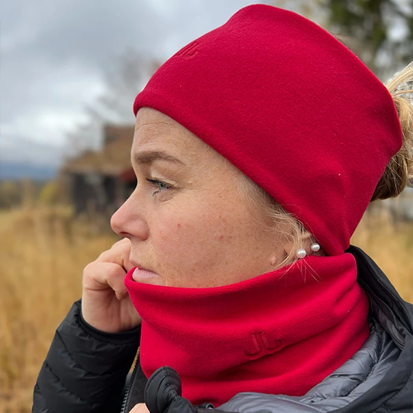 Jail Jam Stretch Ring, Fleecehals (Red) 2 Jail Jam Stretch Ring, Fleecehals (Red) - Bilde 2