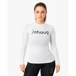 Johaug Rib Tech Long Sleeve (White) 5 Johaug Rib Tech Long Sleeve (White) -vinter klær Salg Johaug Rib Tech Long Sleeve White