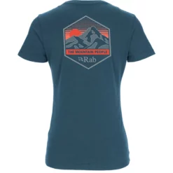 Rab Stance Mountain Peak Tee Wmns (Orion Blue) -vinter klær Salg Rab Stance Mountain Peak Tee Wmns Orion Blue 2