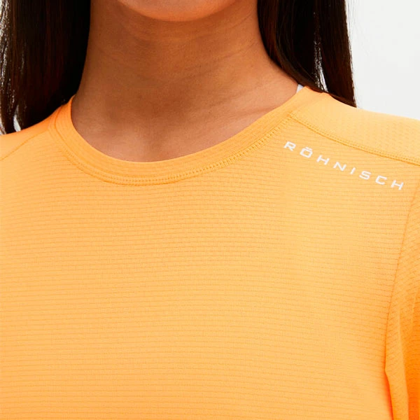 Röhnisch Jacquard Long Sleeve – Blazing Orange 2 Röhnisch Jacquard Long Sleeve – Blazing Orange - Bilde 2