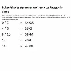 ArcTeryx Gamma Short 6″ W (Dark Canvas) 7 ArcTeryx Gamma Short 6″ W (Dark Canvas) -vinter klær Salg Storrelsestabell Arcteryx 4