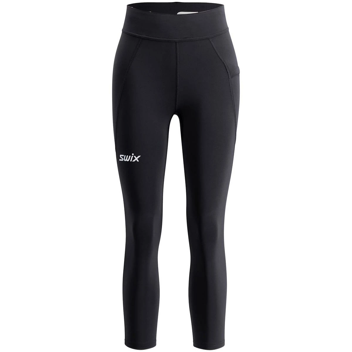 Swix Pace High Waist Cropped Tights W (Black) 1 Swix Pace High Waist Cropped Tights W (Black)