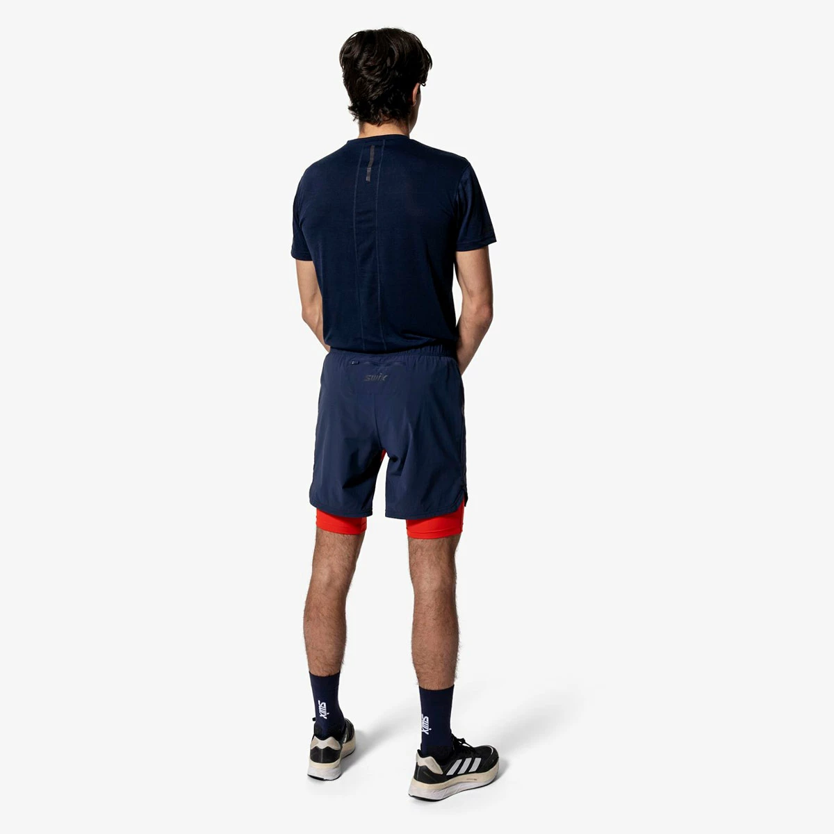 Swix Pace Hybrid Shorts M (Dark Navy-Lava) 2 Swix Pace Hybrid Shorts M (Dark Navy-Lava) - Bilde 2