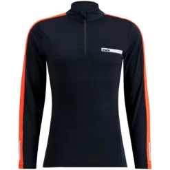 Swix Roadline NTS Half Zip Baselayer Top M (Black/Fiery Red)