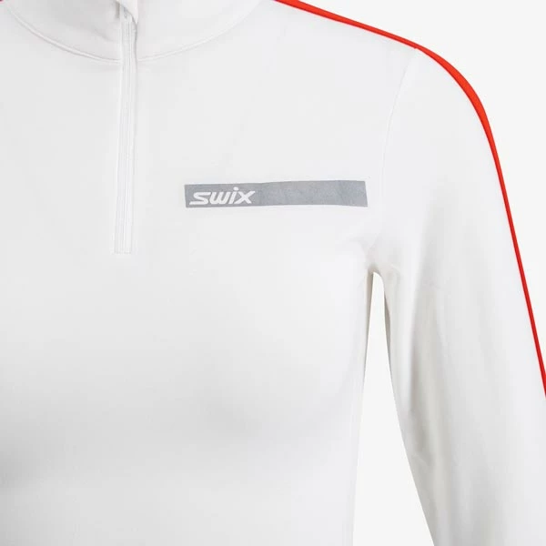 Swix Roadline NTS Half Zip Baselayer Top W (Bright White/Fiery Red) 4 Swix Roadline NTS Half Zip Baselayer Top W (Bright White/Fiery Red) - Bilde 4
