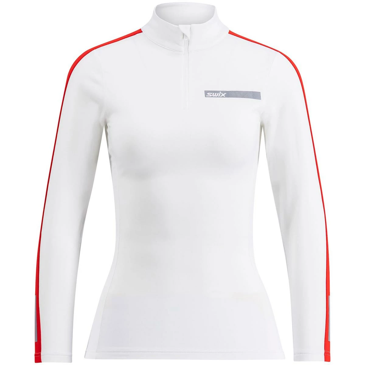 Swix Roadline NTS Half Zip Baselayer Top W (Bright White/Fiery Red) 1 Swix Roadline NTS Half Zip Baselayer Top W (Bright White/Fiery Red)