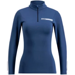 Swix Roadline NTS Half Zip Baselayer Top W (Lake Blue/Bright White)
