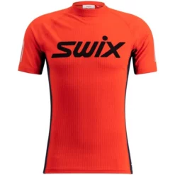 Swix Roadline RaceX Short Sleeve M (Fiery Red-Dark Navy)