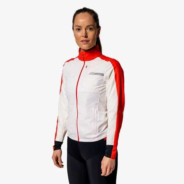 Swix Roadline Wind Jacket W (Bright White/Fiery Red) 4 Swix Roadline Wind Jacket W (Bright White/Fiery Red) - Bilde 4