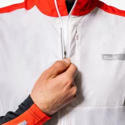 Swix Roadline Wind Vest M (Bright White/Fiery Red) 12 Swix Roadline Wind Vest M (Bright White/Fiery Red) -vinter klær Salg Swix Roadline Wind Vest M Bright WhiteFiery Red5