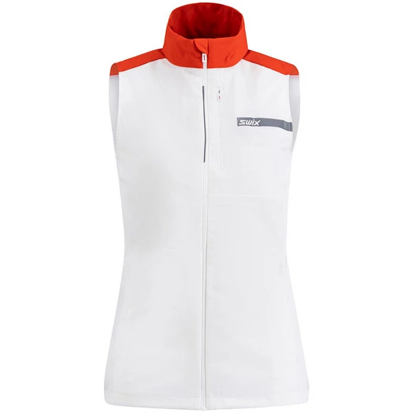 Swix Roadline Wind Vest W (Bright White/Fiery Red) 1 Swix Roadline Wind Vest W (Bright White/Fiery Red)